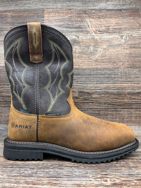 10034156 Men's RigTek Waterproof Slip-On Composite Toe Work Boot by Ariat