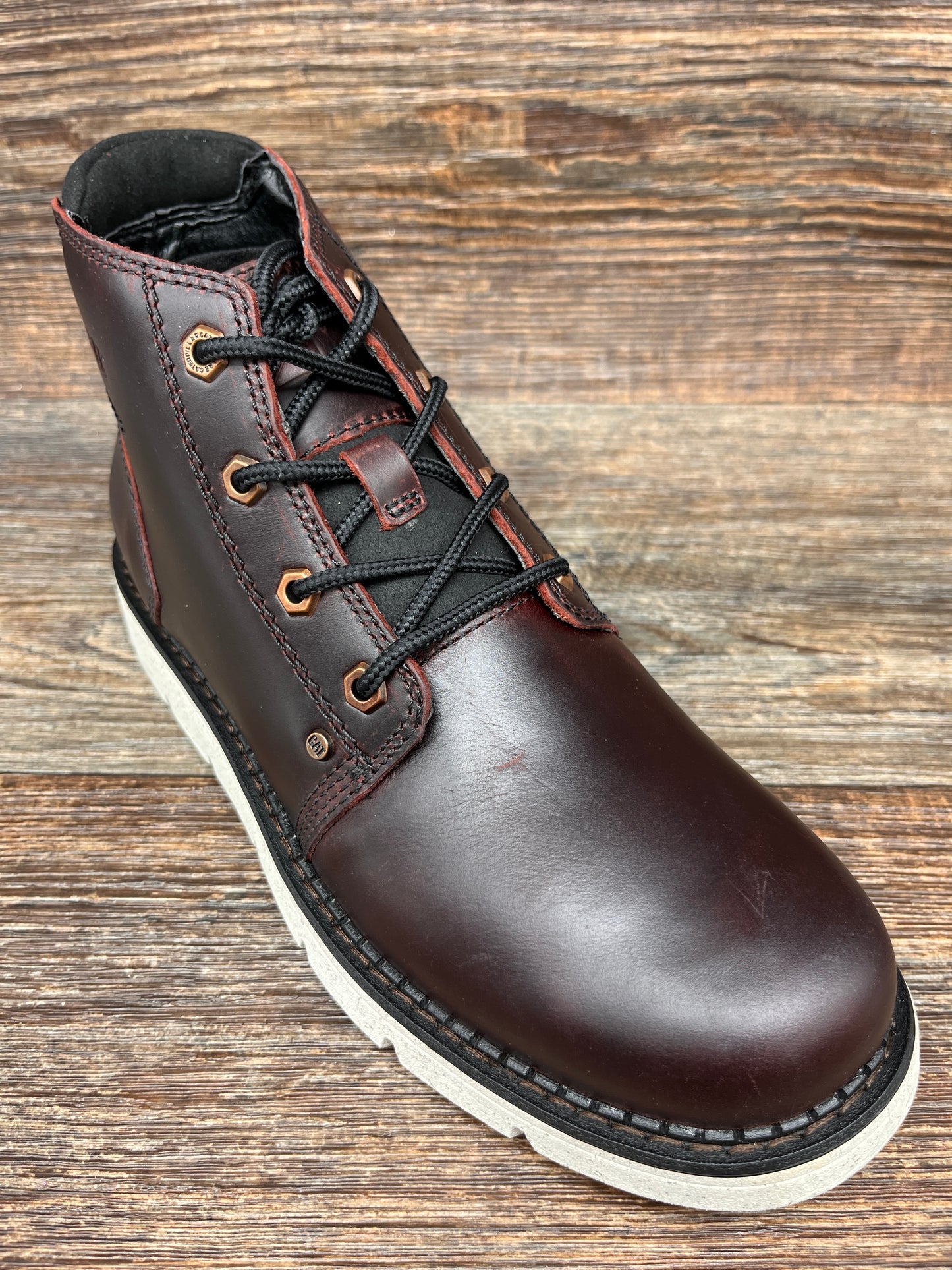 p725452 Men's Oxblood Covert Mid Waterproof Lace-Up Boot by Caterpillar