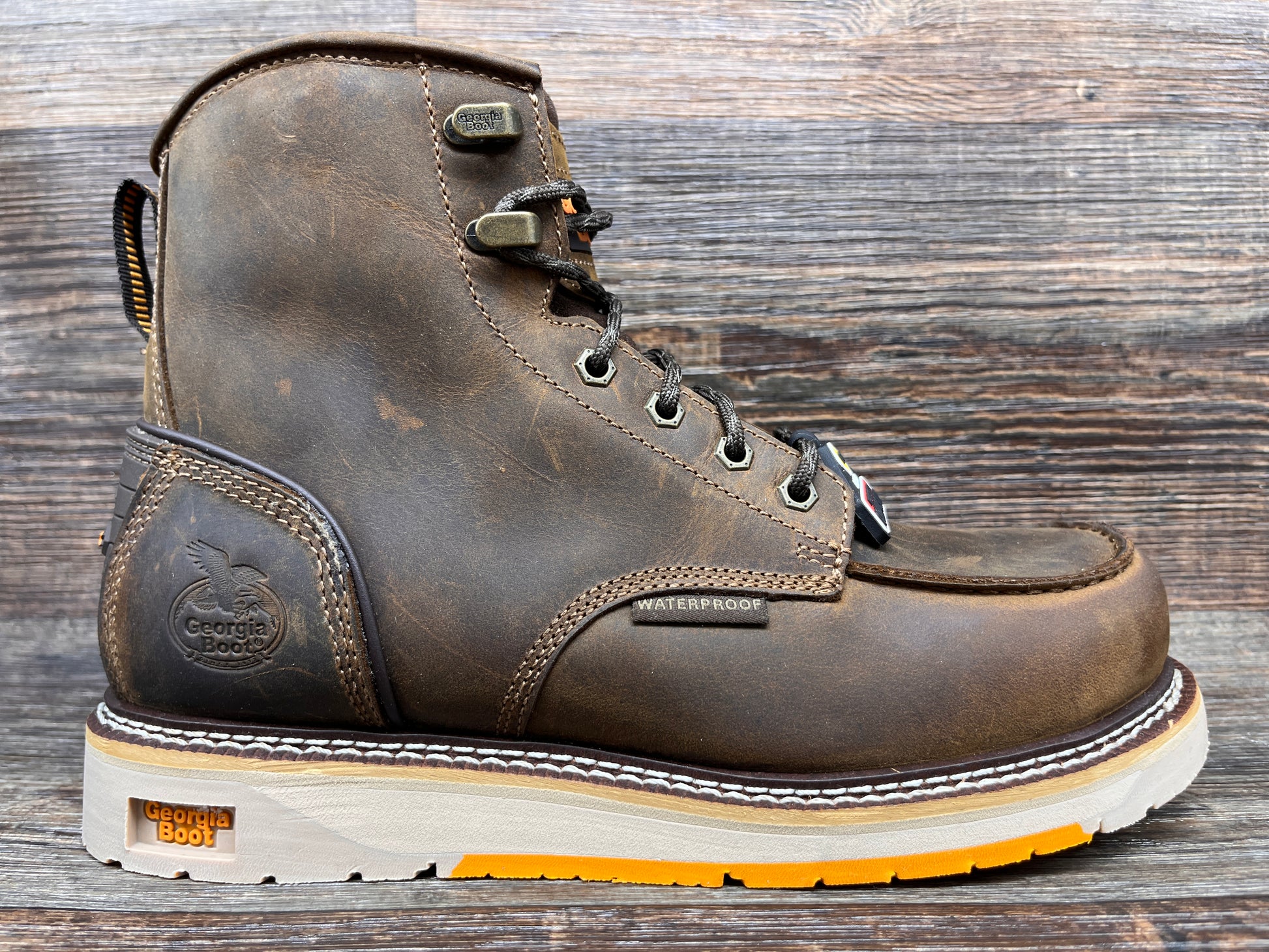 gb00592 Men's 6 inch Lace Up AMP LT Composite Safety Toe Work Boot by ...