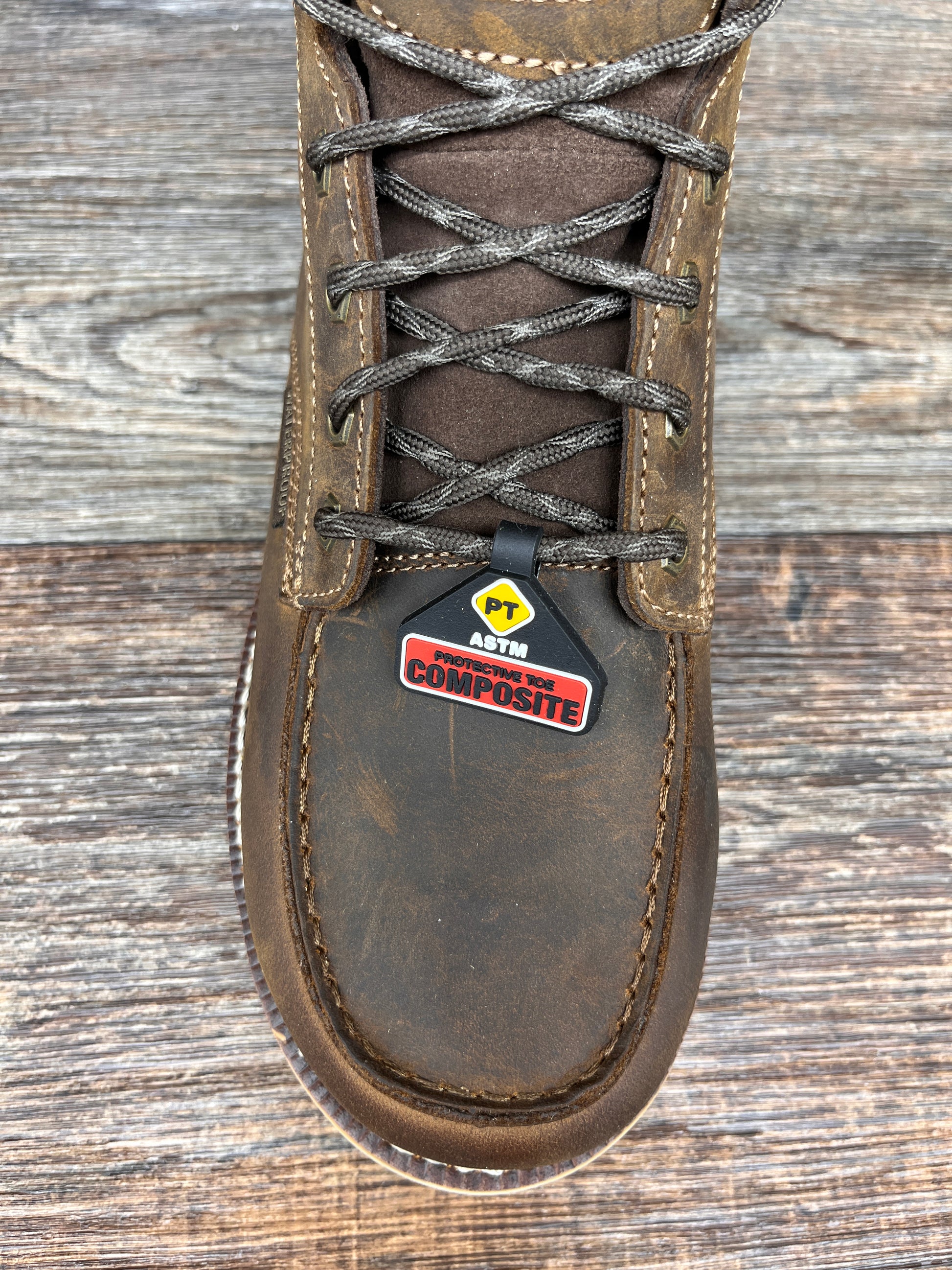 gb00592 Men's 6 inch Lace Up AMP LT Composite Safety Toe Work Boot by ...