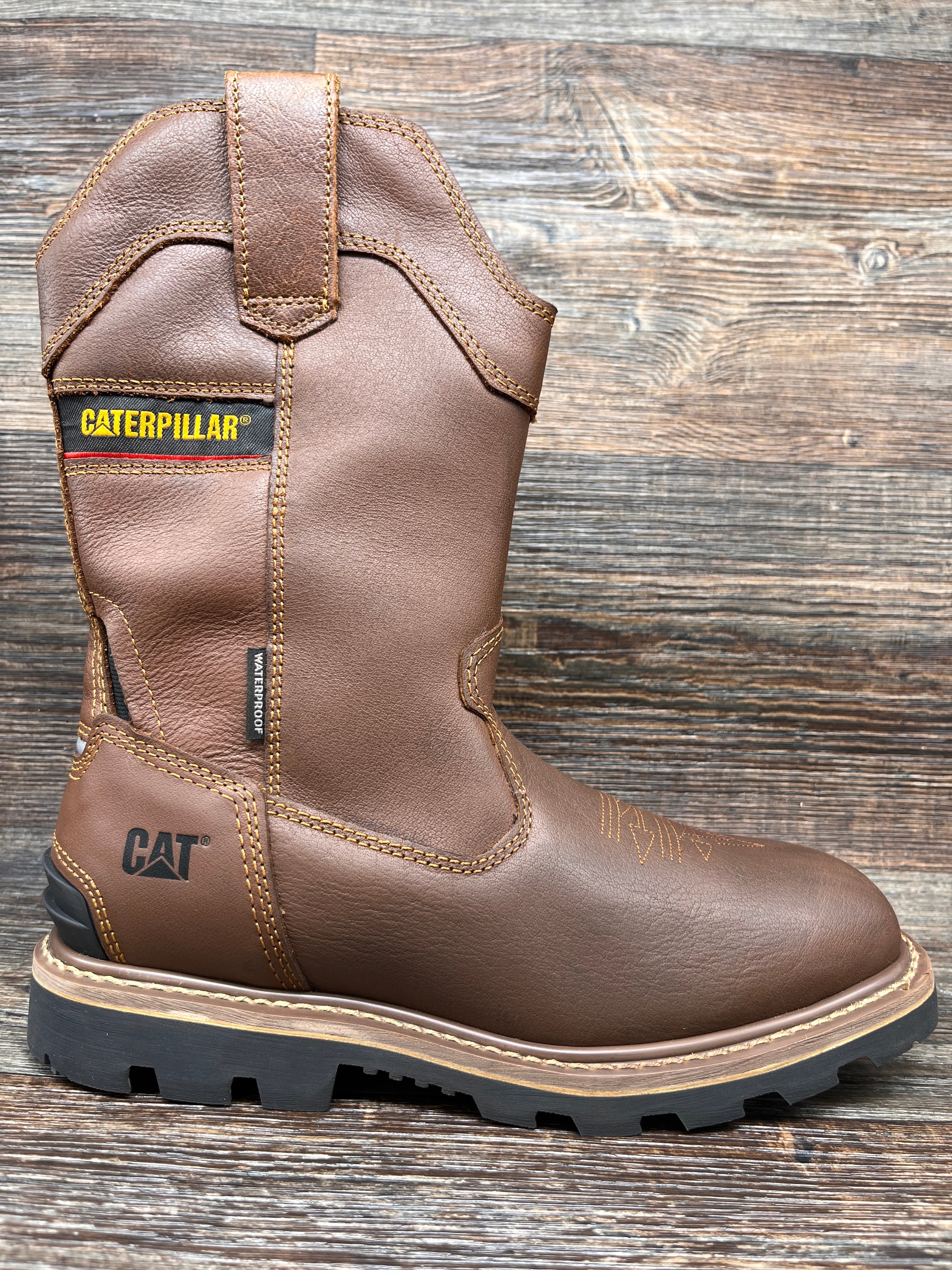 p51063 Men s Cylinder Soft Toe Waterproof Work Boot by Caterpillar 7 Medium