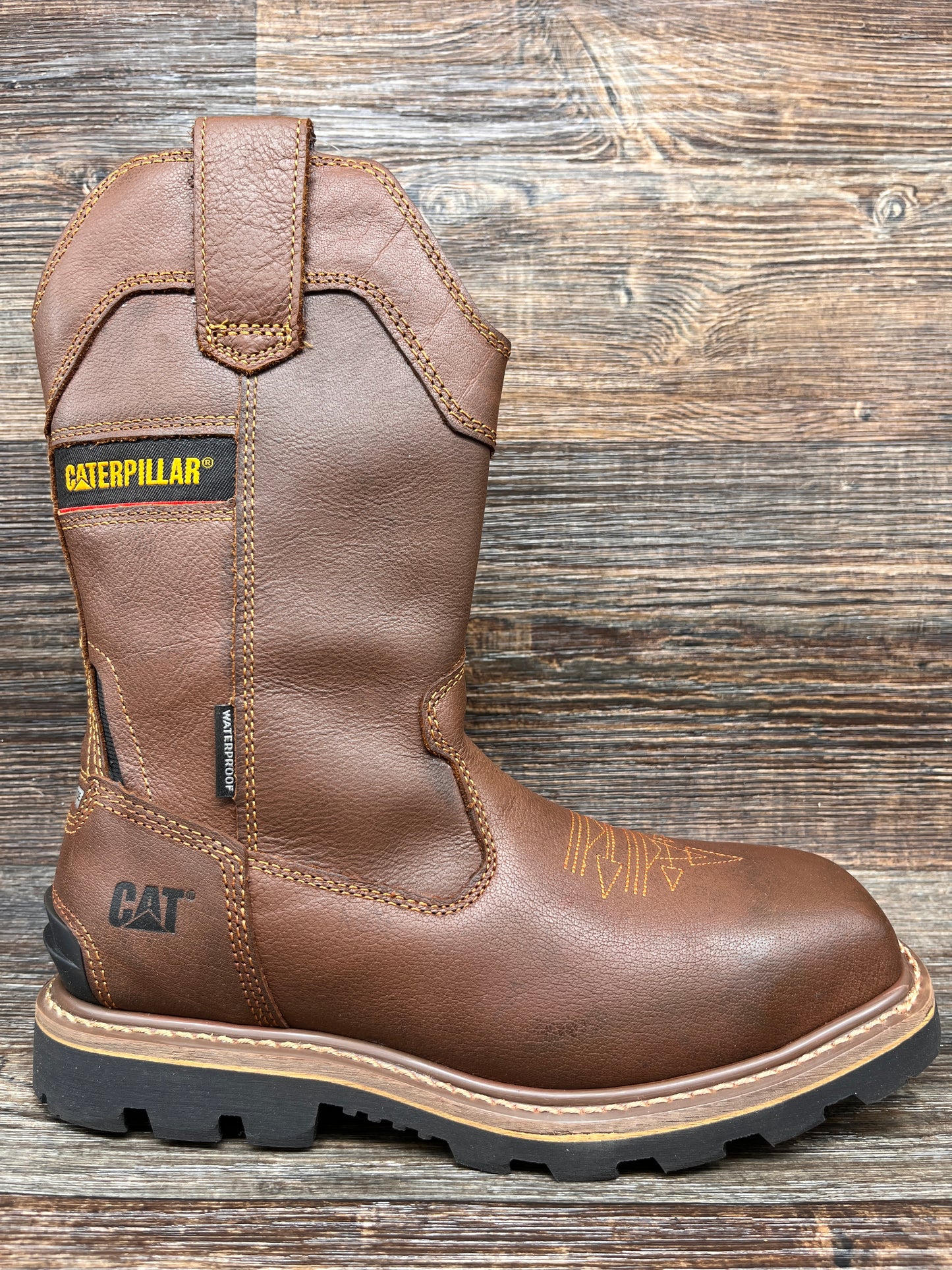p91442 Men's Cylinder Composite Safety Toe Waterproof Work Boot by Caterpillar