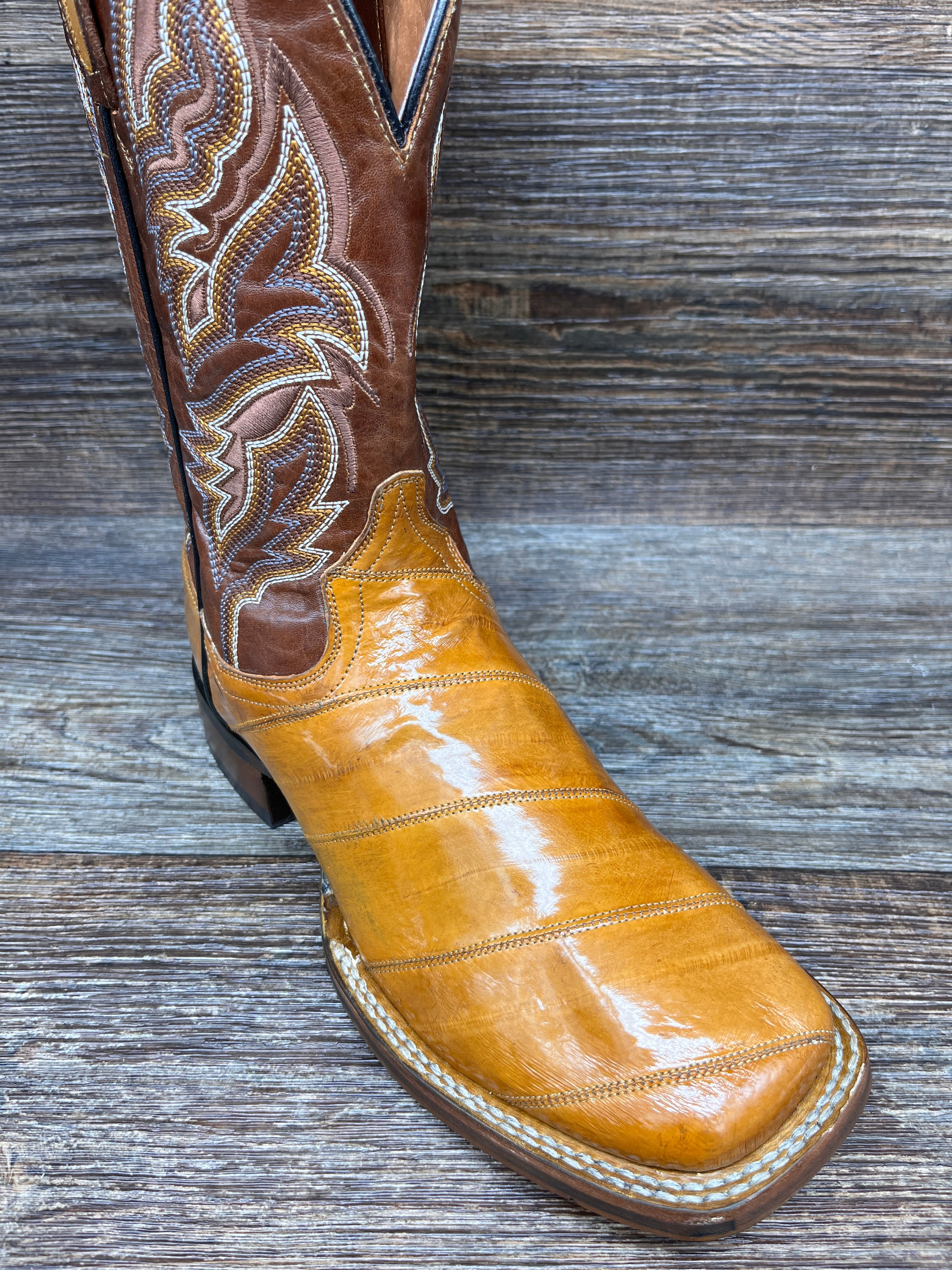 Mens eel skin 2025 cowboy boots