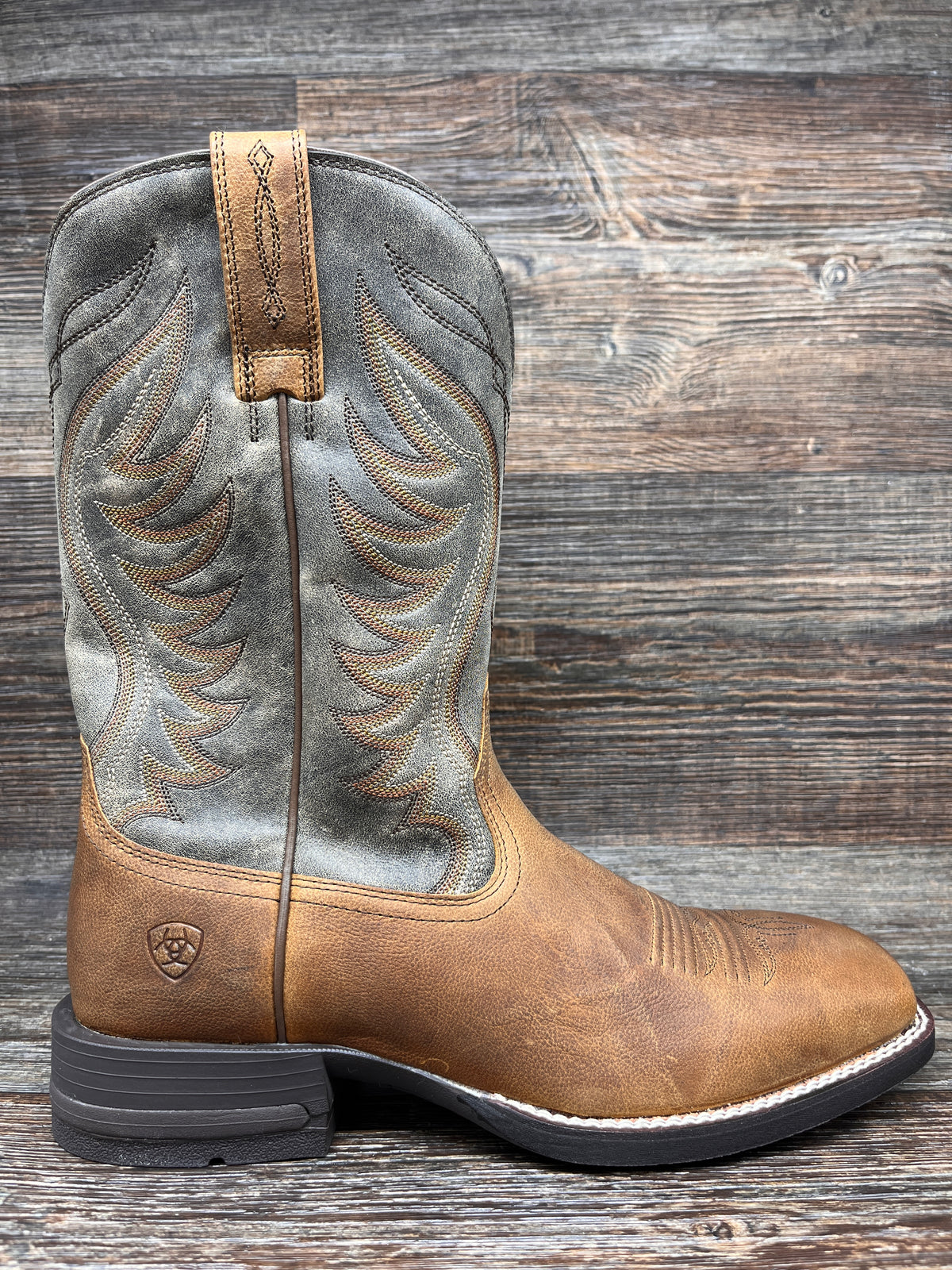 ARIAT MEN\'S AMOS HAND STAINED WESTERN BOOTS - SQUARE TOE Size 11.5 Ariat: Men main image 3