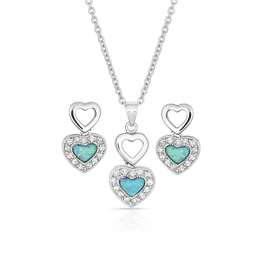 js2537 River Lights in Love Jewelry Set by Montana Silversmiths