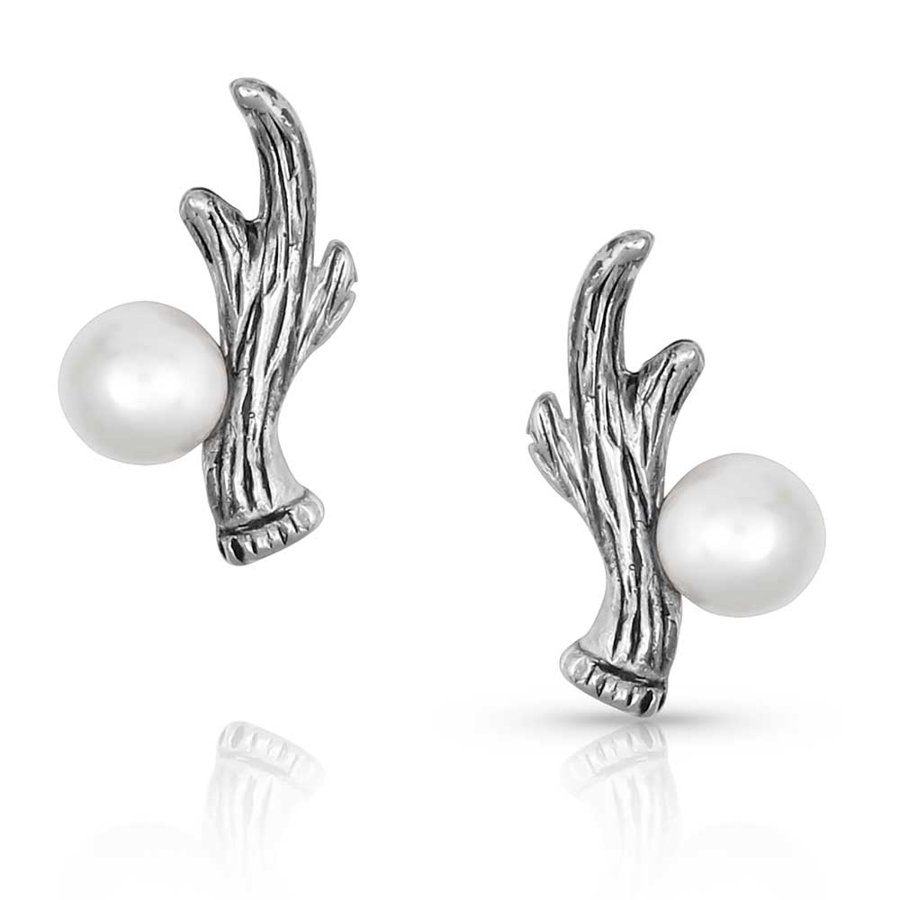 kter5047 Mountain Destination Pearl Earrings by Montana Silversmiths