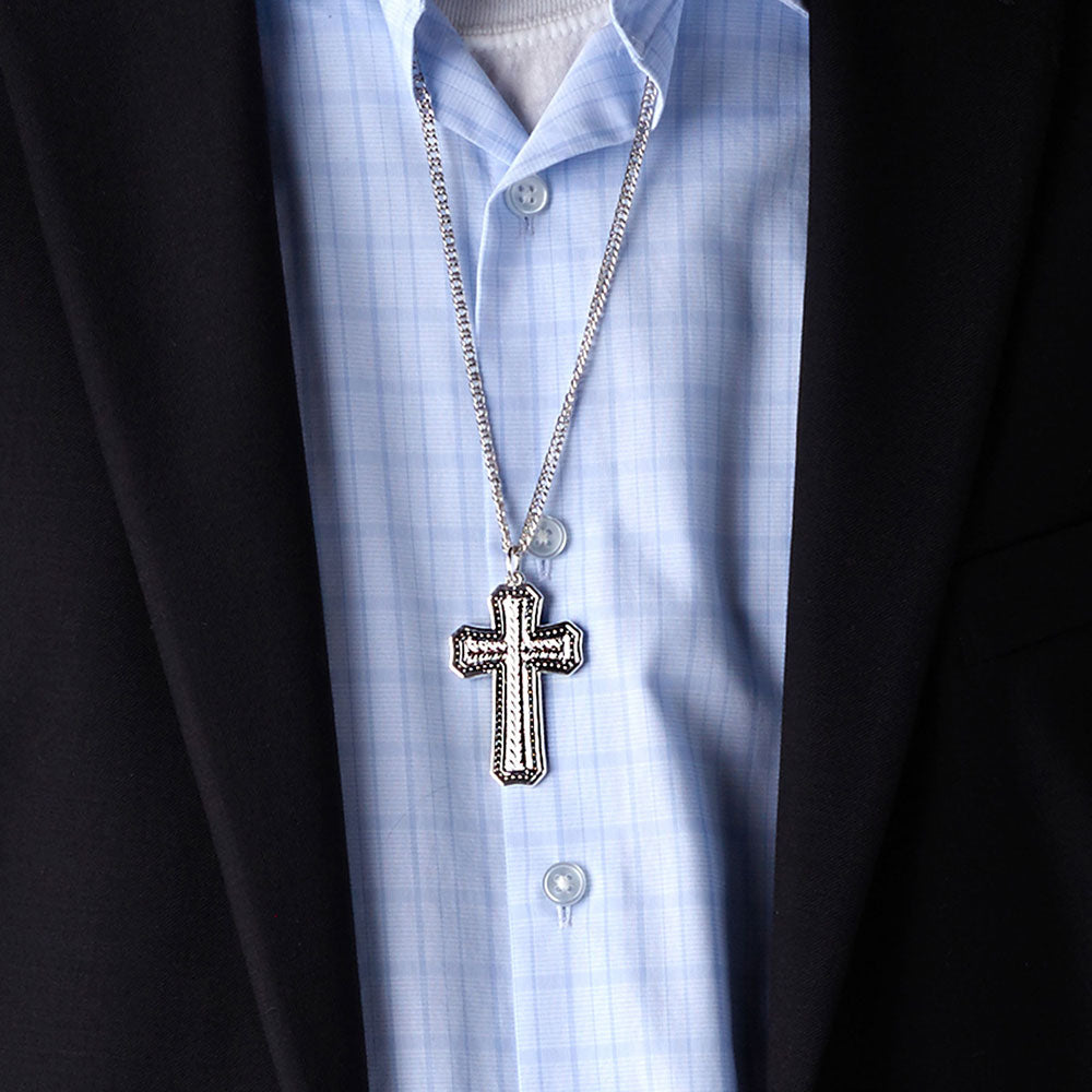 Men's Tri-Tone Cross Necklace – Skip's Western Outfitters
