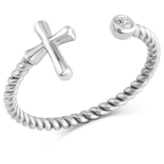 rg5259 One Size Faith On Full Ring by Montana Silversmiths