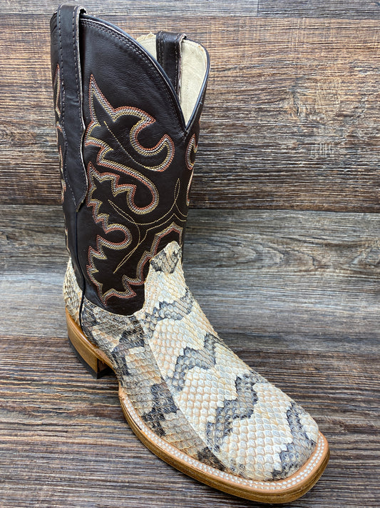 815q Men's Square Toe CaneBrake Timber Rattlesnake Western Boots by Cowtown